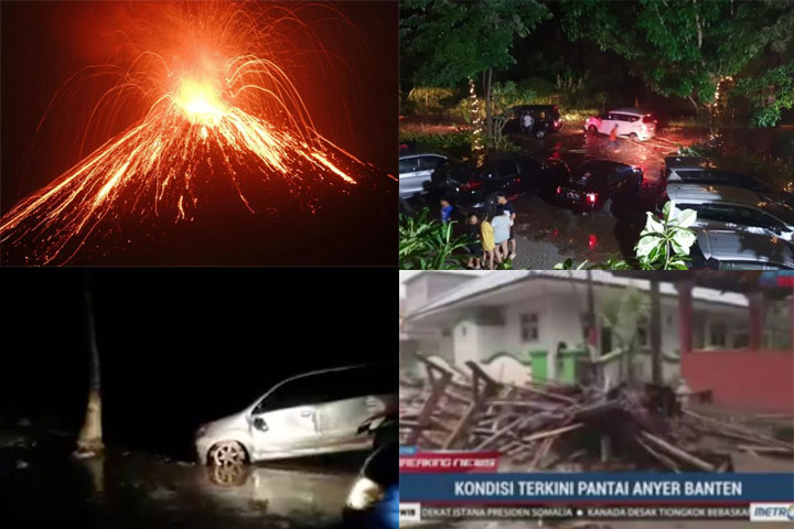 ‘Volcano’ tsunami kills at least 168 in Indonesia
