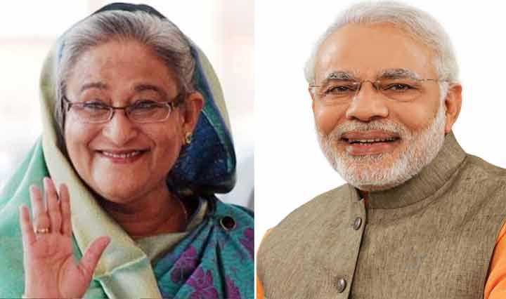Modi congratulates Hasina