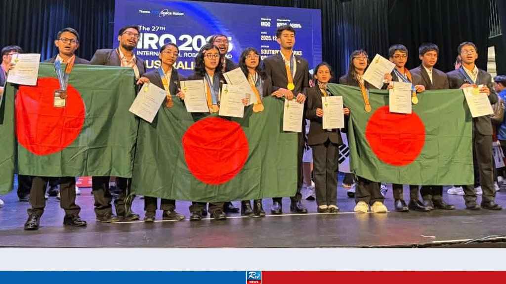 Bangladesh Wins 11 Medals Including Gold at International Robot Olympiad