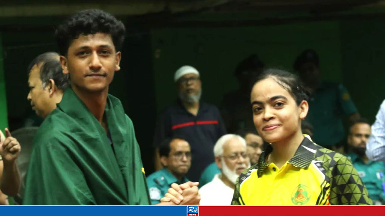 টেবিল টেনিস র‍্যাঙ্কিংয়ে চ্যাম্পিয়ন হৃদয় ও মৌ 