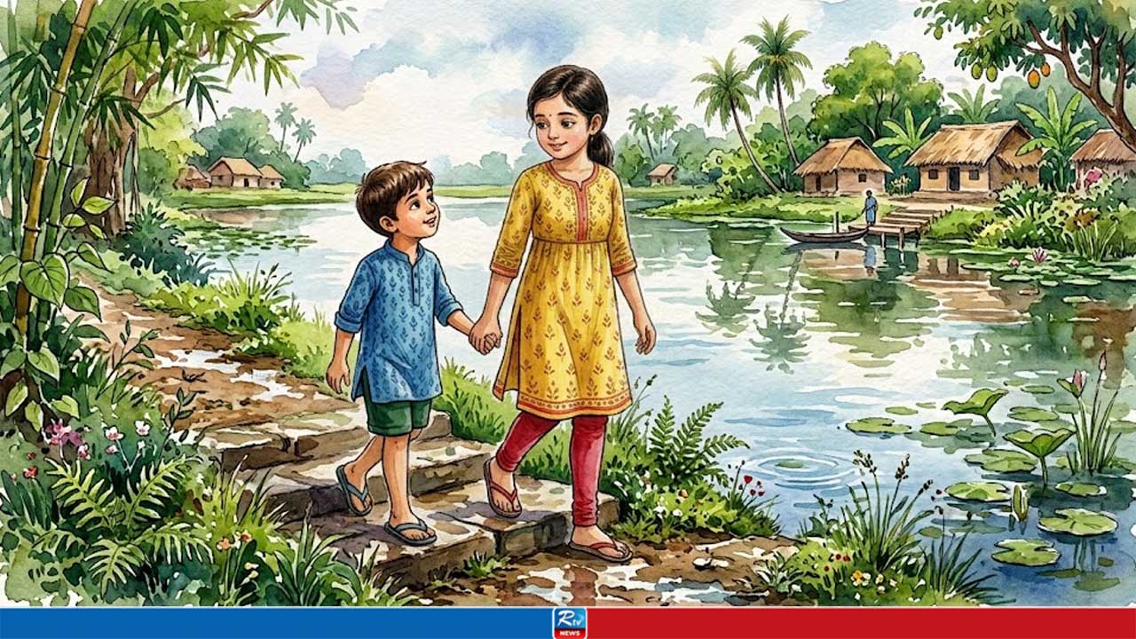সবার অগোচরে পুকুরে ডুবে যায় ভাই-বোন, অতঃপর...