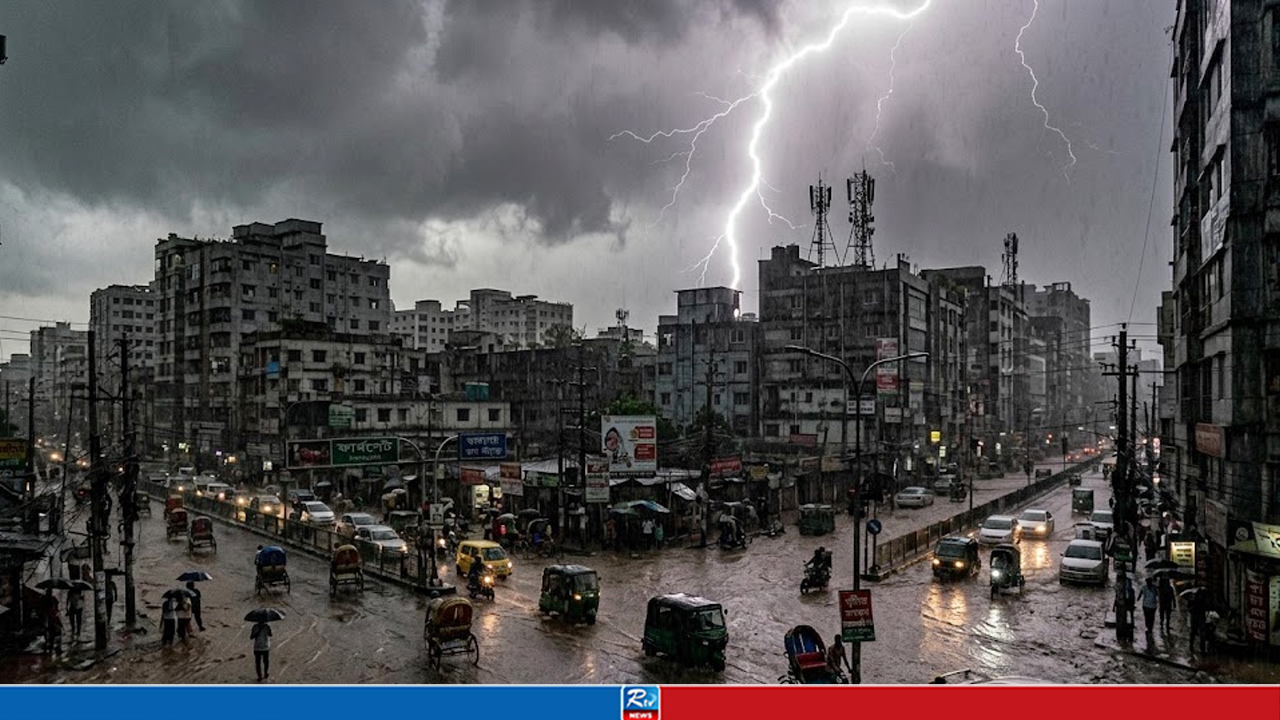 ঢাকায় বজ্রপাতসহ ভারী বৃষ্টির আভাস