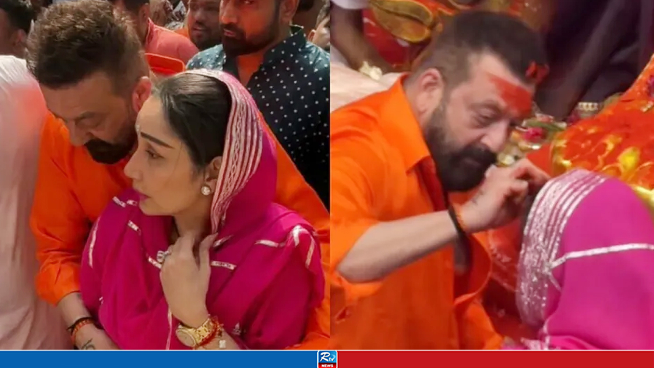 Sanjay Dutt Sparks Discussion After Applying Sindoor to Wife Maanyata