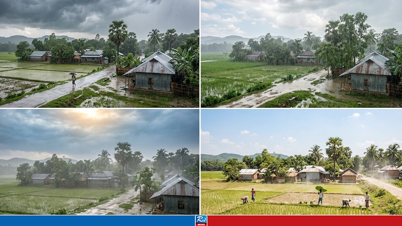 আগামী ৪ দিন বৃষ্টির আভাস, বাড়তে পারে তাপমাত্রা