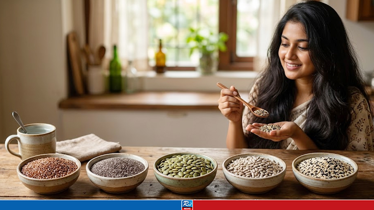 চুলের বৃদ্ধিতে খাবারে রাখুন এই ৫ ধরনের বীজ