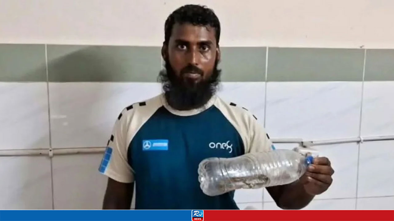মেয়েকে কামড়ানো রাসেলস ভাইপার বোতলে পুরে হাসপাতালে বাবা