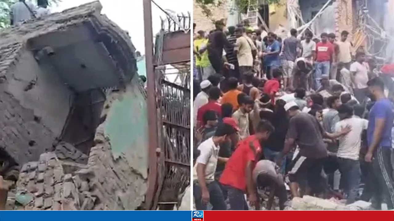দিল্লিতে বহুতলা ভবন ধস, অন্তঃসত্ত্বা নারীসহ নিহত ৩