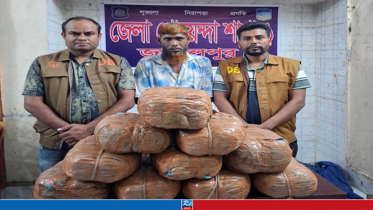 জামালপুরে ২০ কেজি গাঁজাসহ মাদক ব্যবসায়ী গ্রেপ্তার