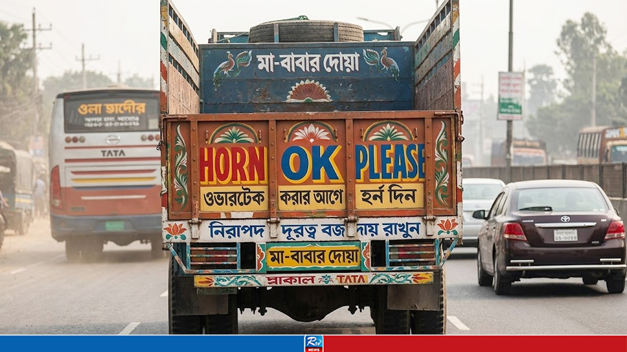 ট্রাকের পেছনে কেন লেখা থাকে ‘হর্ন ওকে প্লিজ’