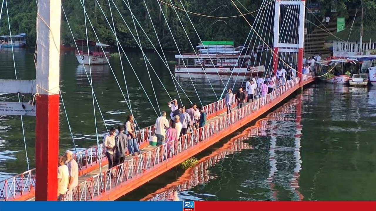 এক মাস পর ভেসে উঠলো রাঙামাটির ঝুলন্ত সেতু