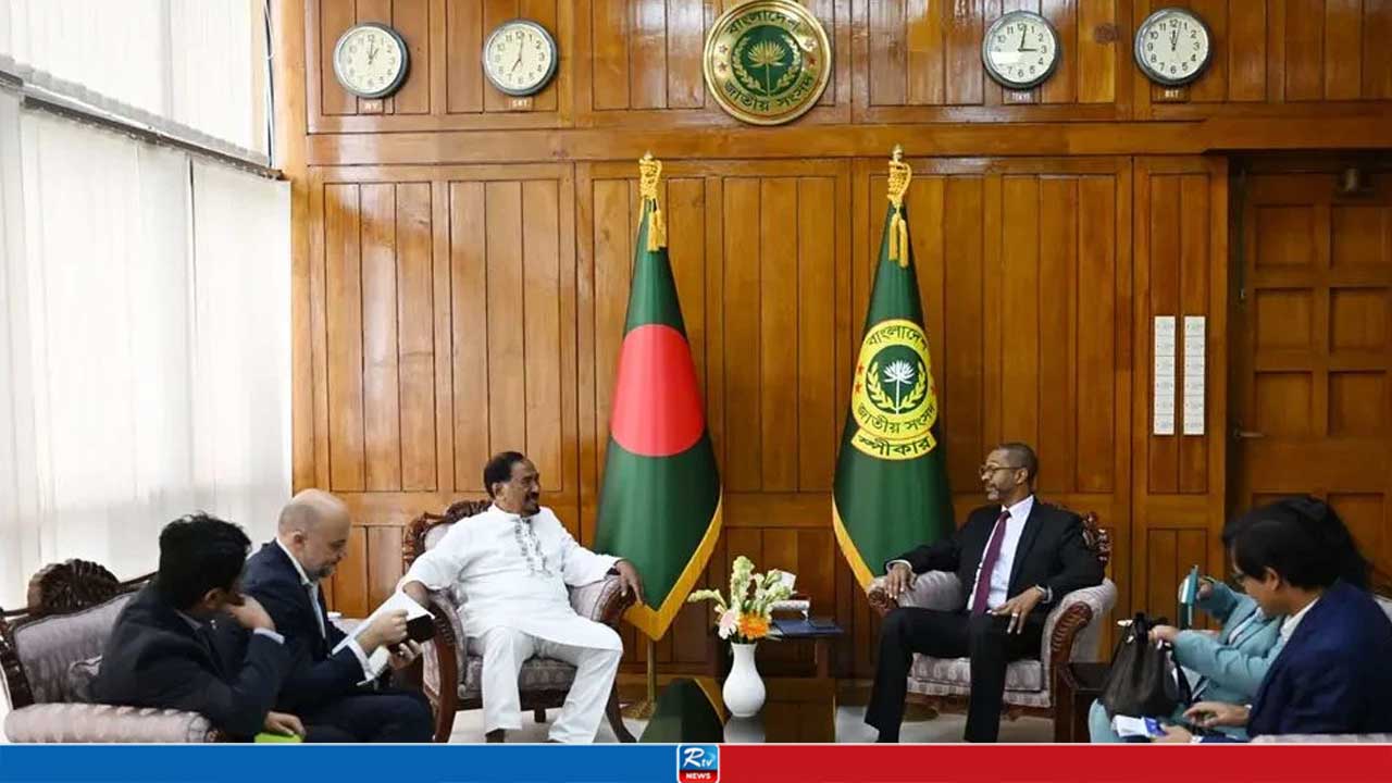 স্পিকারের সঙ্গে ইউএনডিপির আবাসিক প্রতিনিধির সাক্ষাৎ