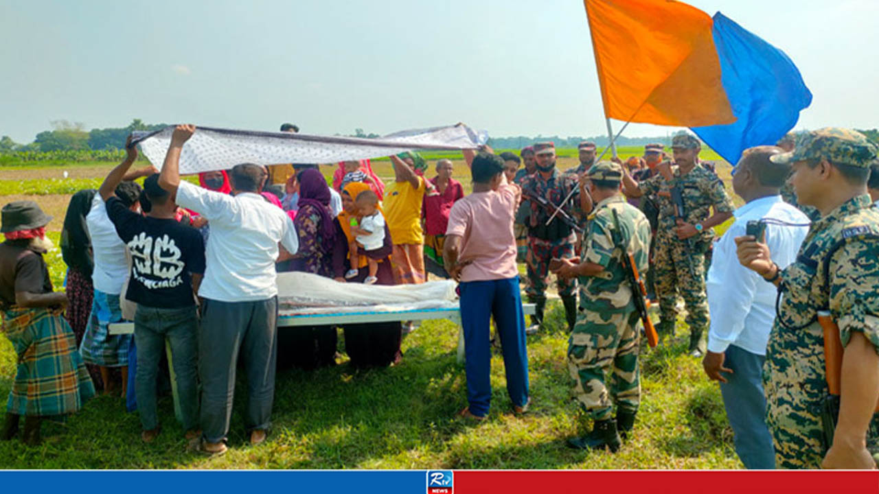 সীমান্তে আনা হলো ভারতীয় নারীর মরদেহ, শেষবার মাকে দেখলেন বাংলাদেশ থাকা মেয়ে