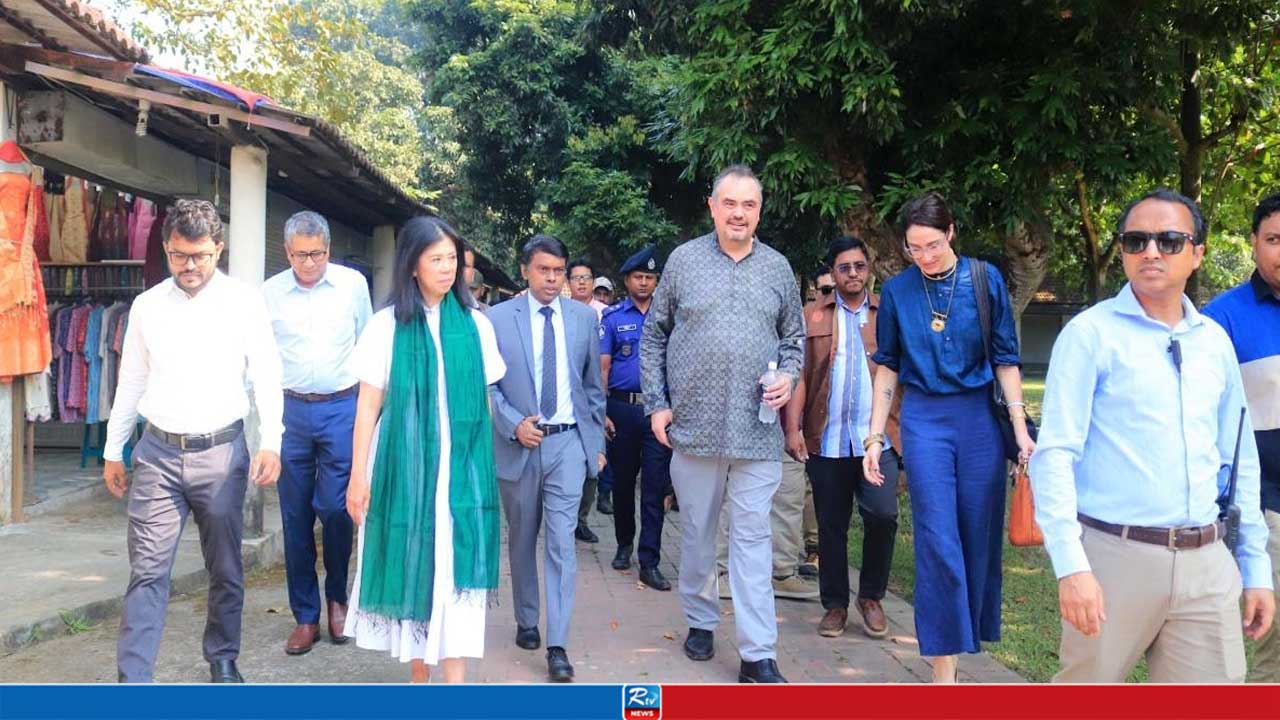 সোনারগাঁয়ের পানাম নগরী ও জামদানি পল্লী ঘুরে দেখলেন মার্কিন রাষ্ট্রদূত