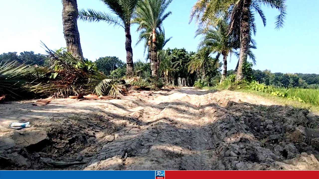 পাকা রাস্তার স্বপ্ন পূরণ হয়নি কালীগঞ্জের ১০ গ্রামের মানুষের