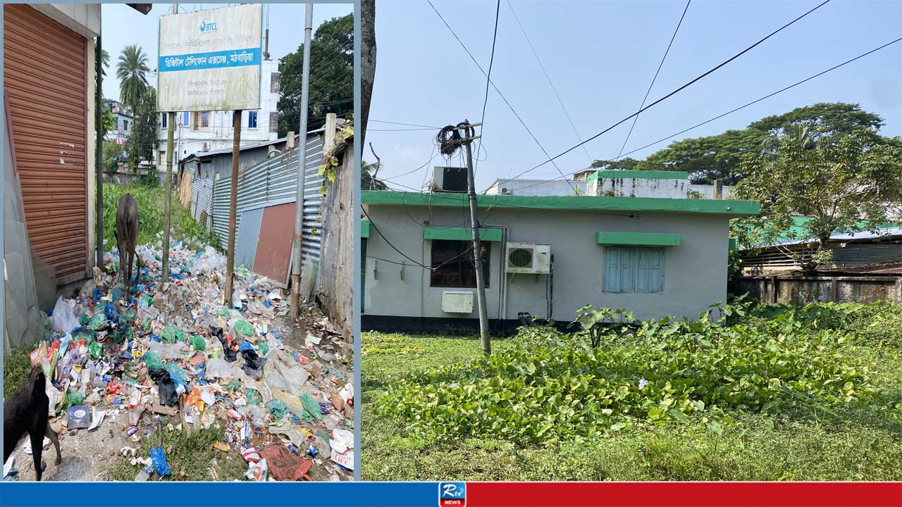 নামে ডিজিটাল হলেও বাস্তবে ময়লার ভাগাড় মঠবাড়িয়া টিএন্ডটি কার্যালয়