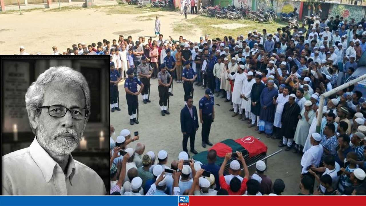 রাষ্ট্রীয় মর্যাদায় নিজ গ্রামে সাংবাদিক শফিকুর রহমানের দাফন সম্পন্ন 