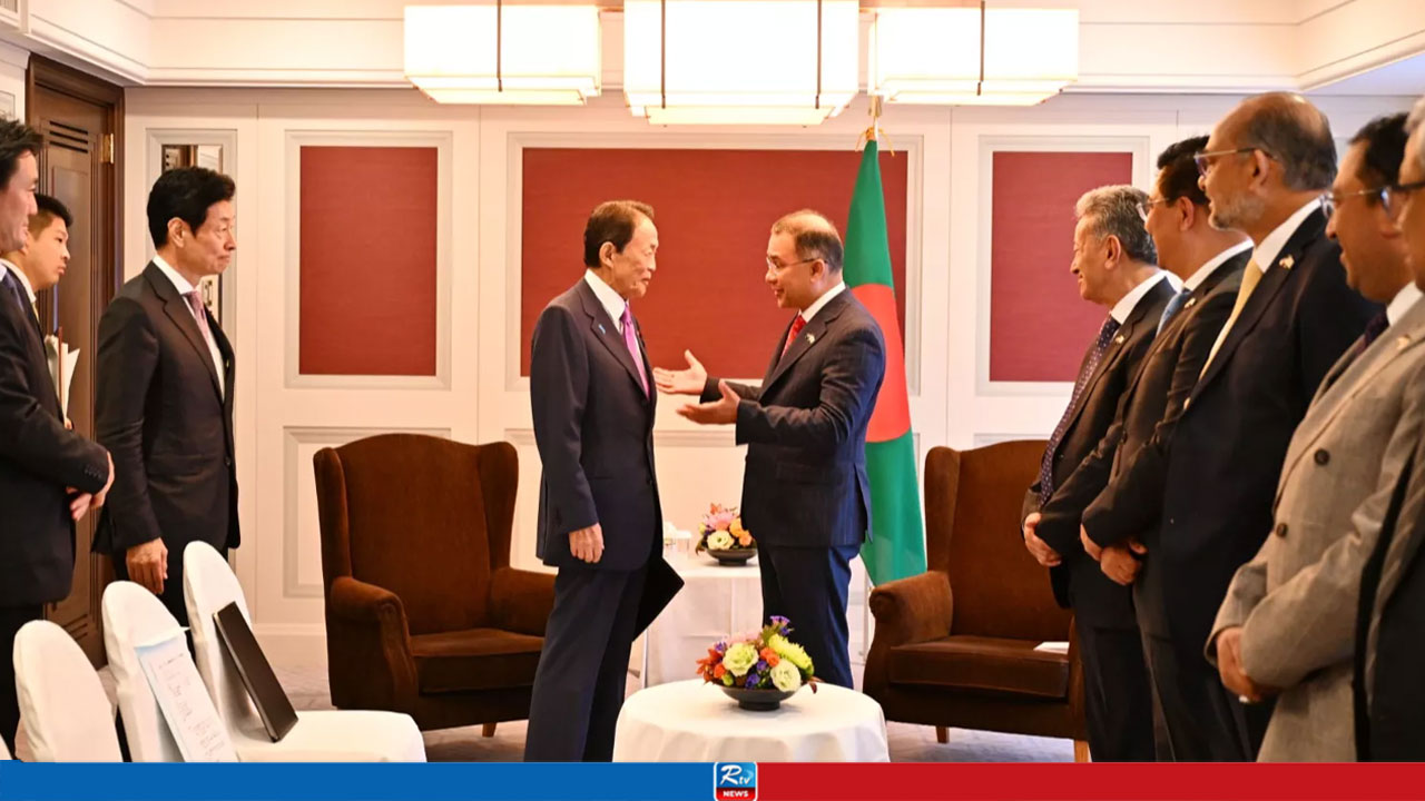 PM Tarique Rahman Meets Former Japan PM Taro Aso in Tokyo, Discusses Bilateral Ties