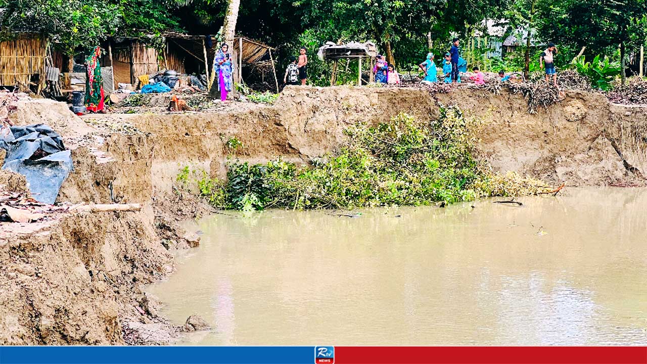 মধুমতির তীব্র ভাঙনে ঝুঁকিতে ৩০০ পরিবার