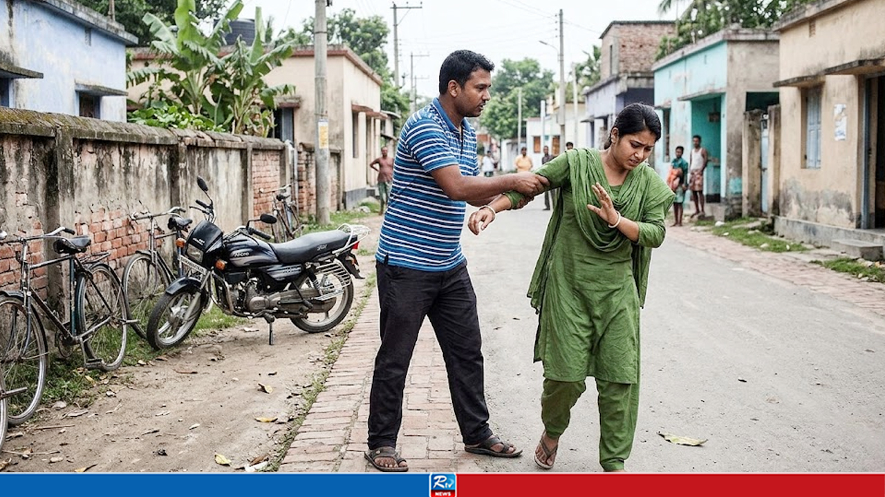 মোটরসাইকেল কিনে না দেওয়ায় স্ত্রীকে রাস্তায় মারধর
