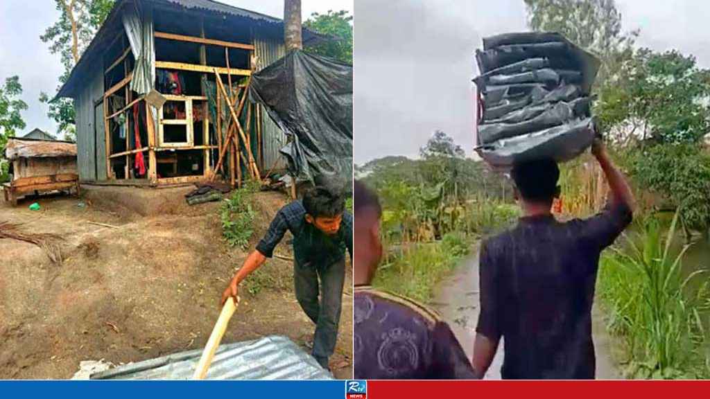 মাদকের জন্য ঘরের টিনের বেড়া খুলে নিলেন যুবক