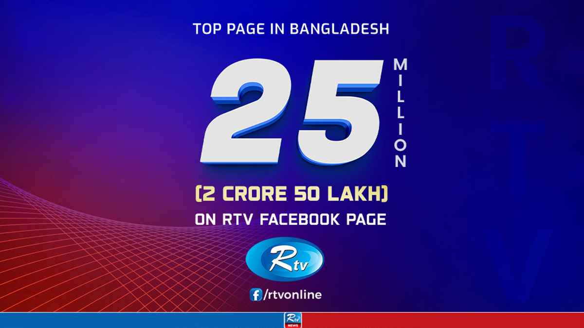 RTV Retains Crown as the Most-Followed Facebook Page in Bangladesh