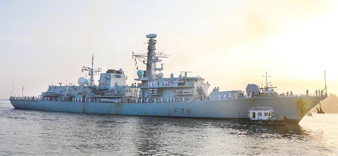 UK warship HMS Kent arrives at Chattogram Port on friendly visit