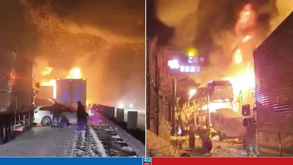 ভয়াবহ তুষারপাতে জাপানে অর্ধ-শতাধিক গাড়ির মধ্যে সংঘর্ষ, নিহত ১
