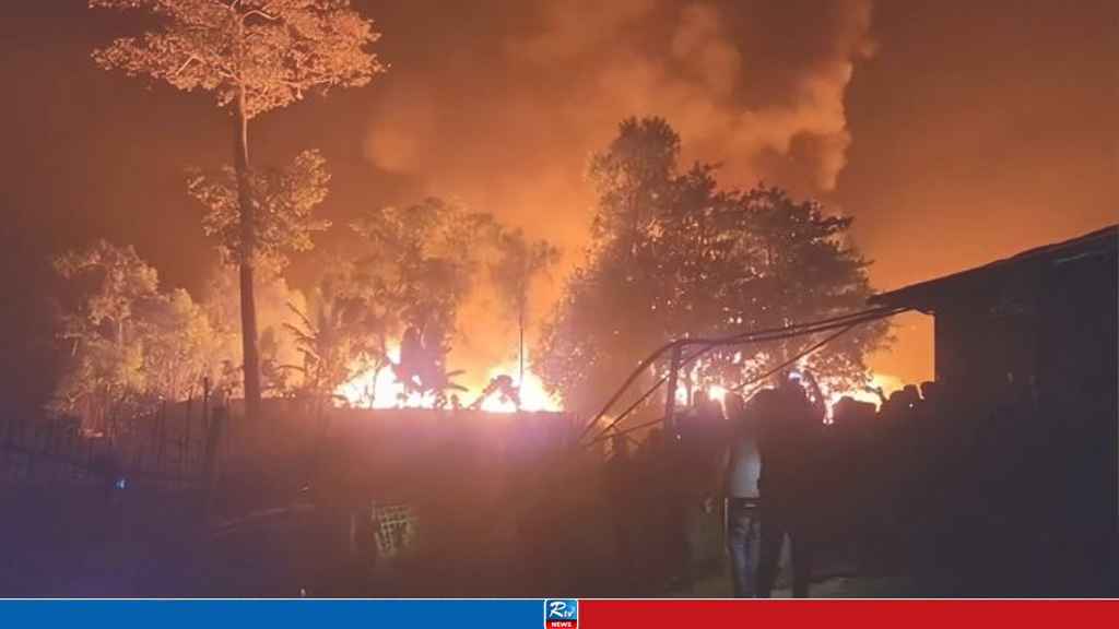 Fire Breaks Out at Rohingya Camp in Cox's Bazar