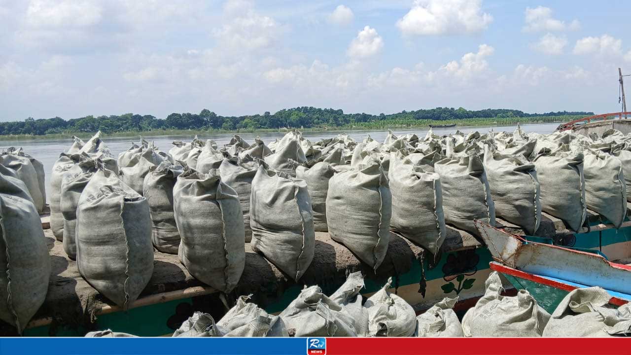 জিওব্যাগেও থামছে না পদ্মার ভাঙন, ঝুঁকিতে কবরস্থান-বাজার-স্কুলসহ পাঁচ শতাধিক পরিবার