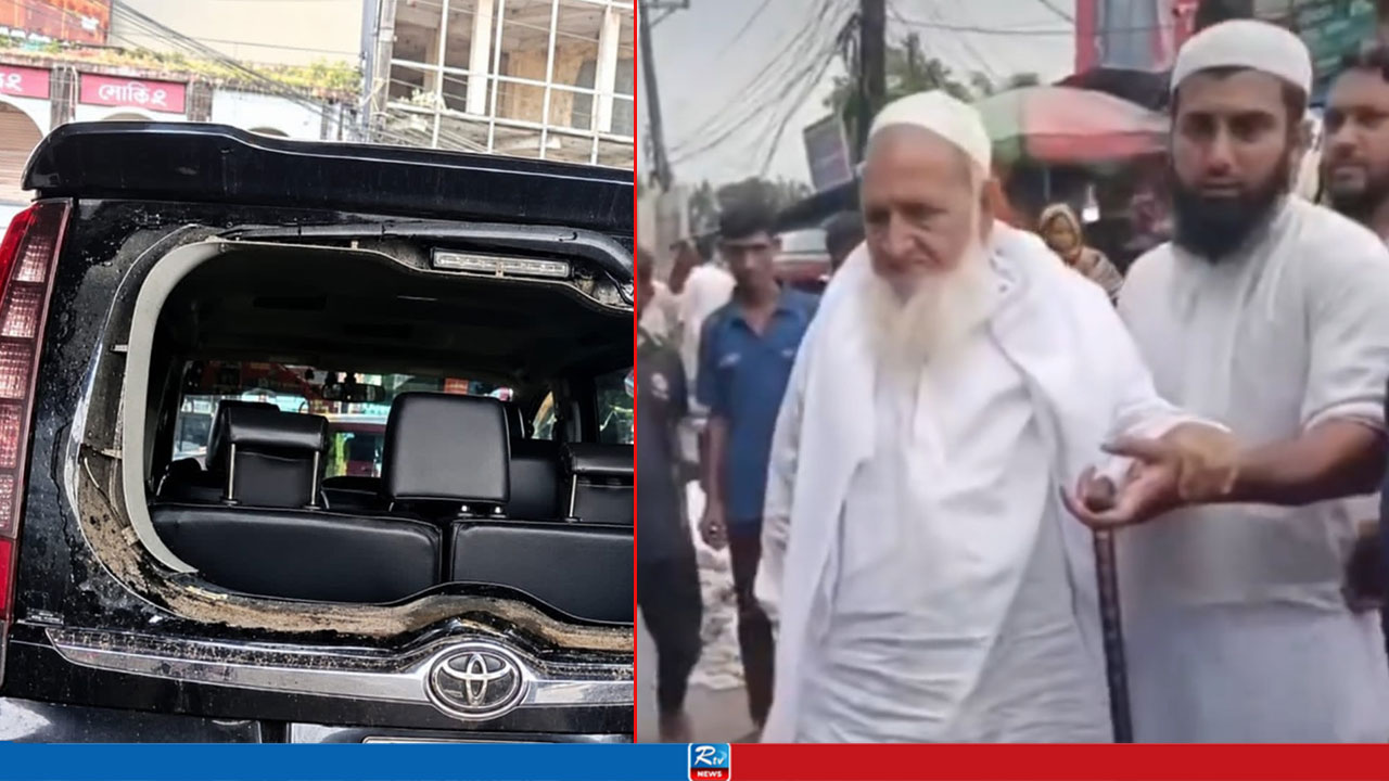 দুর্ঘটনার কবলে বহনকারী মাইক্রোবাস, অক্ষত মহিবুল্লাহ বাবুনগরী