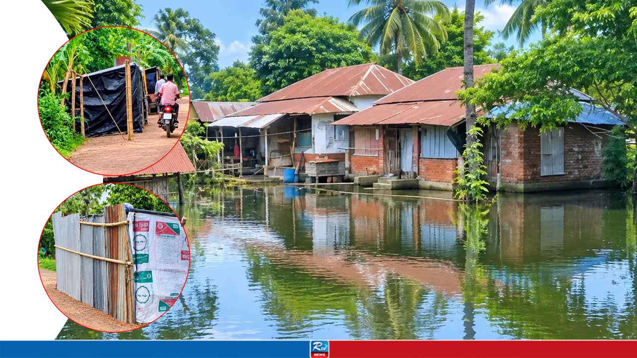 তিন মাসেও কমেনি পানি, জীবন যেখানে ‘জলজ প্রাণীর মতো’