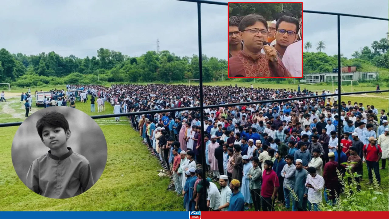 জানাজায় সবার উদ্দেশ্যে যা বললেন অপ্রতিমের বাবা