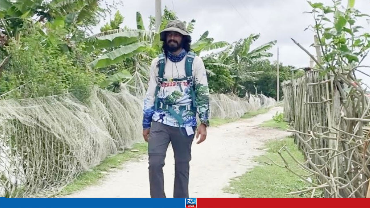 জলবায়ু ন্যায়বিচারের বার্তা নিয়ে ৩০১ কিলোমিটার হেঁটে চরমোন্তাজে টনি