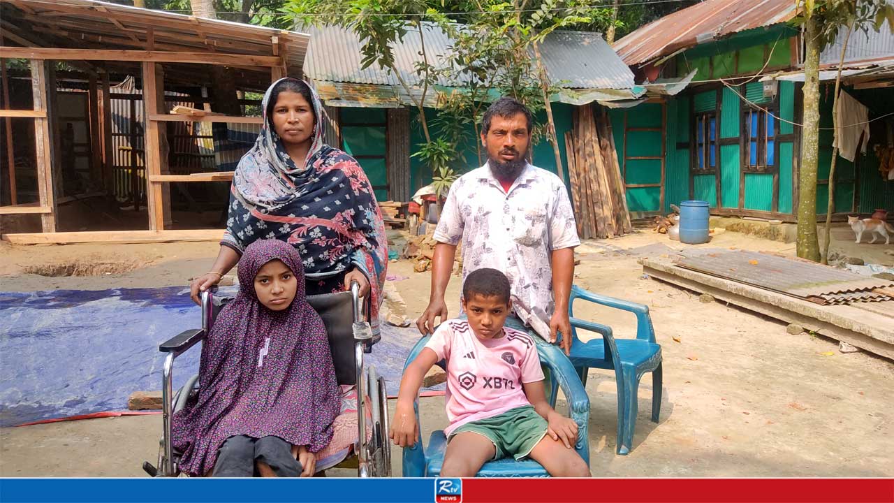 মানবেতর জীবন কাটছে একই পরিবারের চার প্রতিবন্ধীর