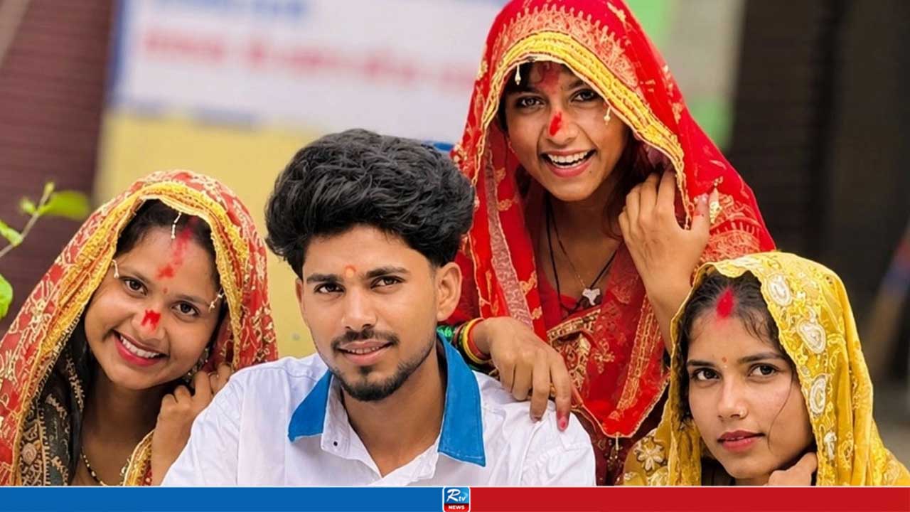 এক ক্যামেরাম্যানের সঙ্গে তিন বোনের বিয়ে, ভিডিও ভাইরাল
