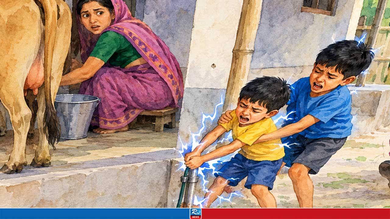 বিদ্যুৎস্পৃষ্ট ছোটভাইকে বাঁচাতে গিয়ে বড়ভাইয়েরও মৃত্যু, আহত মা