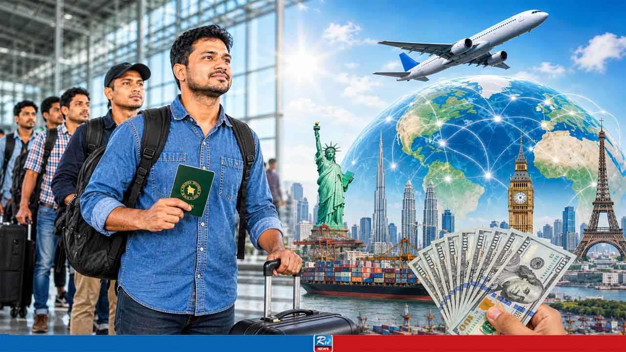 ৮ মাসে বিদেশ গেছে সাড়ে ৪ লাখ কর্মী, আসছে বিলিয়ন বিলিয়ন ডলার