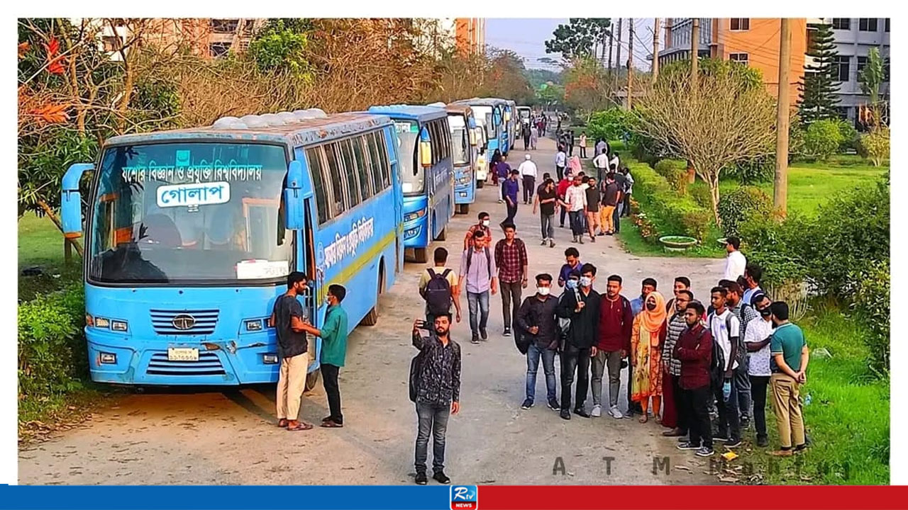পূজার ছুটিতে বাড়ি ফিরতে যবিপ্রবির বিশেষ বাসের ব্যবস্থা