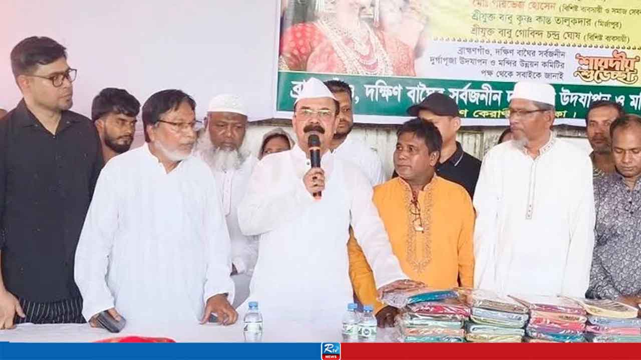 দুর্গাপূজায় শান্তি ও সম্প্রীতি রক্ষায় সরকার অঙ্গীকারবদ্ধ: গয়েশ্বর