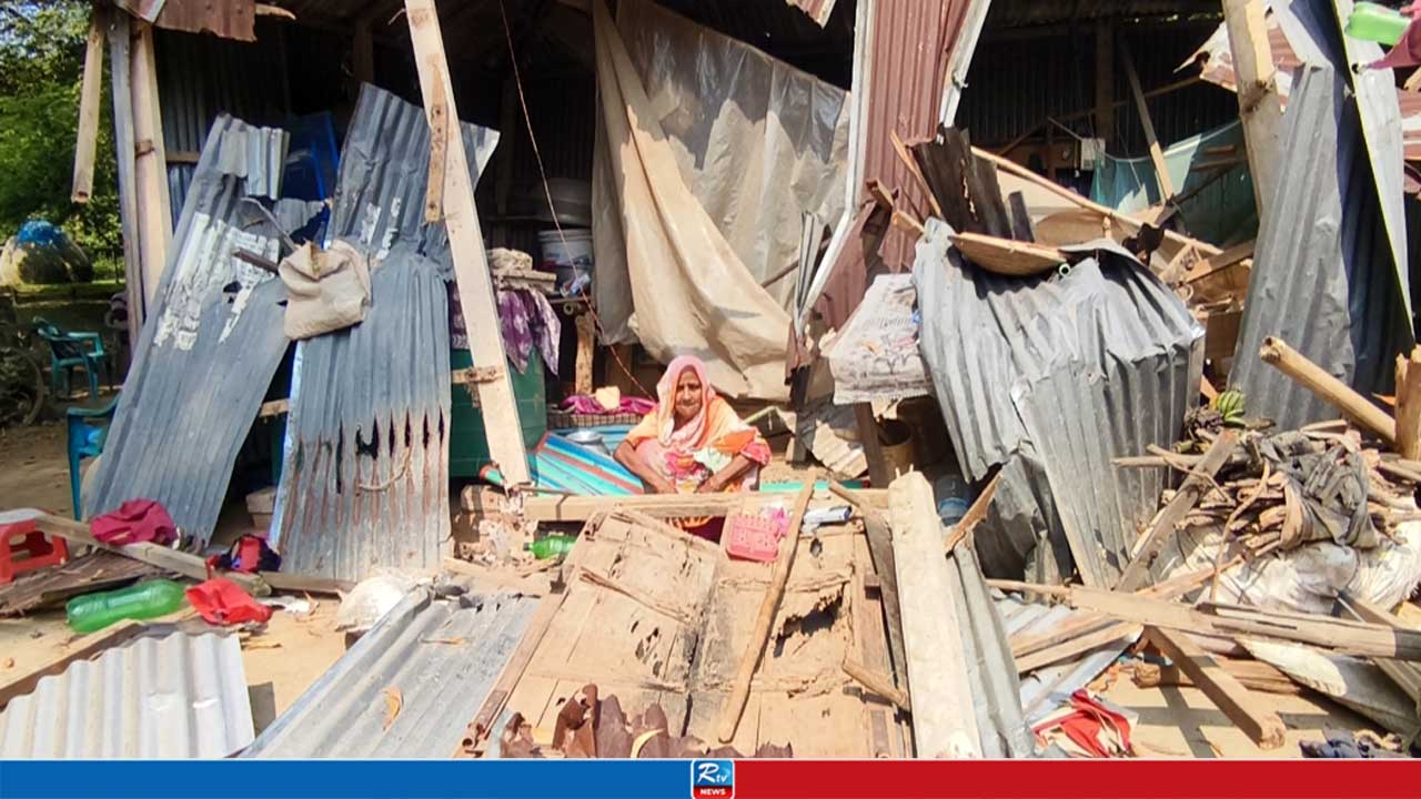 ৭০ বছরের বৃদ্ধার মাথা গোঁজার ঠাঁই গুড়িয়ে দিলেন দেলোয়ার