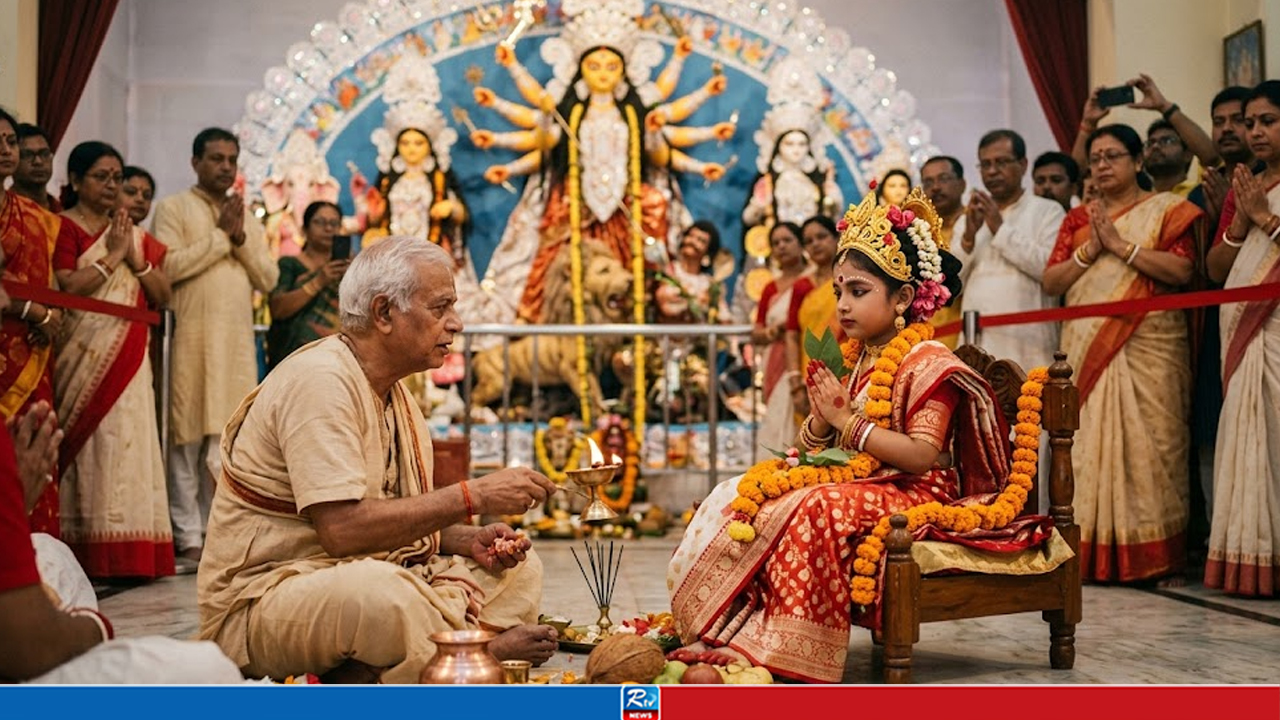 আজ মহাঅষ্টমী ও কুমারী পূজা