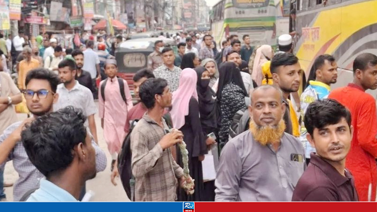 People Leaving Dhaka for 5-Day Holiday, Overflowing Crowds at Bus Terminals