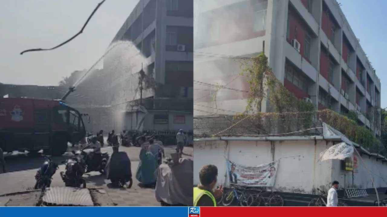 শাহজালাল বিমানবন্দরের স্টোর বিল্ডিংয়ে আগুন