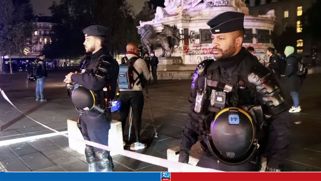 France Bans Protests in Parts of Paris as Macron Slams Trump