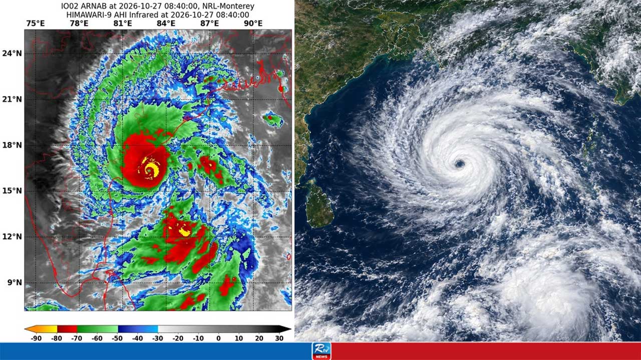 সুপার সাইক্লোনে রূপ নিতে পারে ঘূর্ণিঝড় ‘অর্ণব’, বাতাসের গতি ২১৩ কিমি